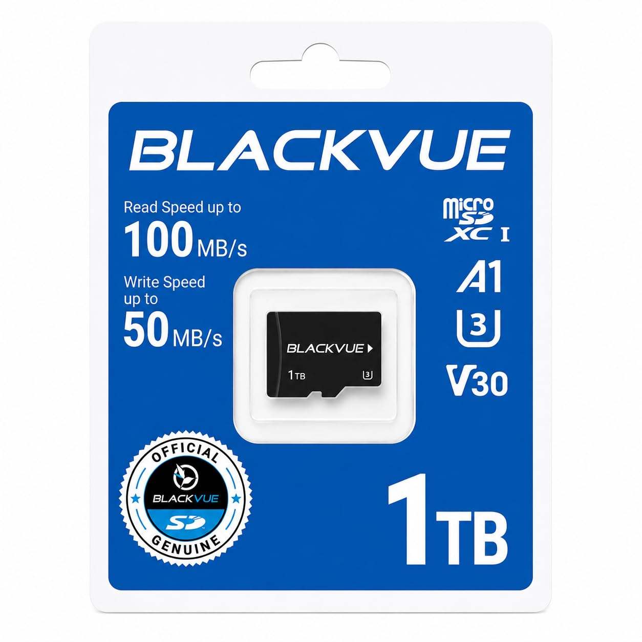 BlackVue Official 1TB microSD Memory Card for Dash Cams – UHS-I U3 High Speed High Endurance Card for BlackVue Dashcams
