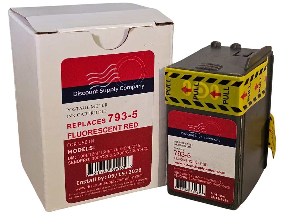 793-5 Cartridges Compatible for Pitney Bowes P700, DM100i, DM125i, DM150i, DM175i, DM200L, DM225 Postage Meters, 90 Day Defect Guarantee USA Company