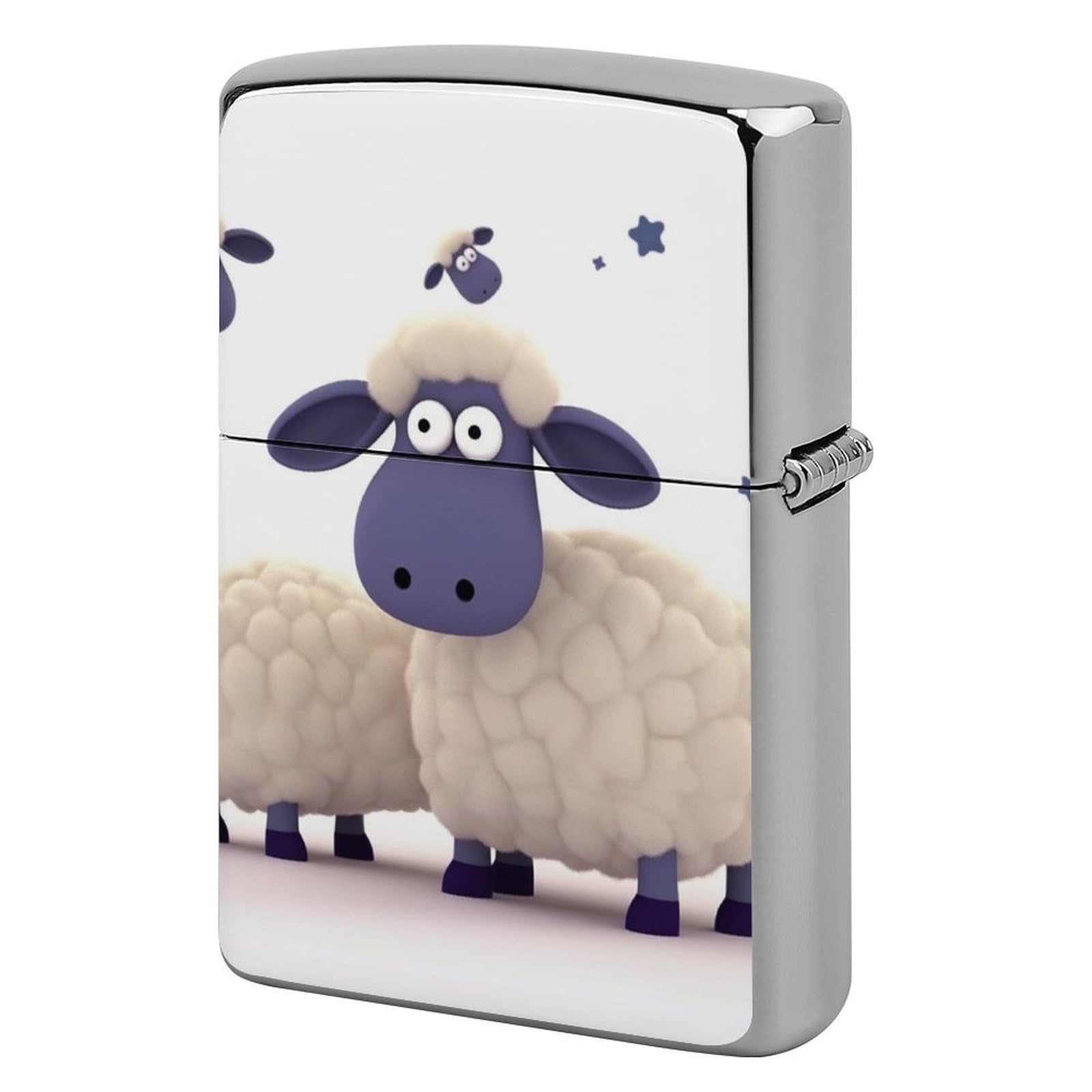 Sheep Lighter Case for Men, Personalized Lighter Cover for Valentine's Day Gifts, Flip-Top Lighters Shell for Outdoor, Portable Lighters Protective Sleeve