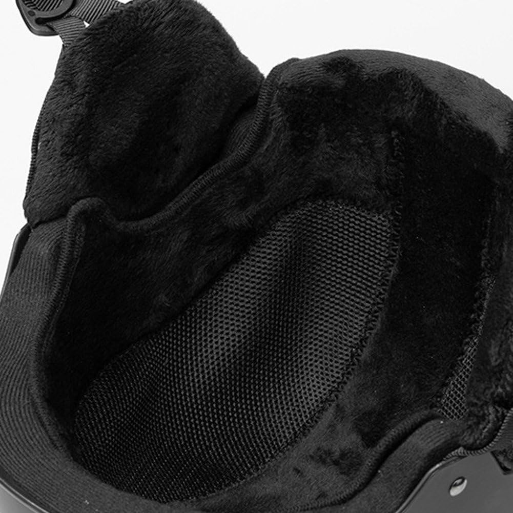 Zimowy kask snowboardowy z nausznikami dla mężczyzn i kobiet, ciepły kask śnieżny ze stałym paskiem, bezpieczny kask narciarski do sportów narciarskich