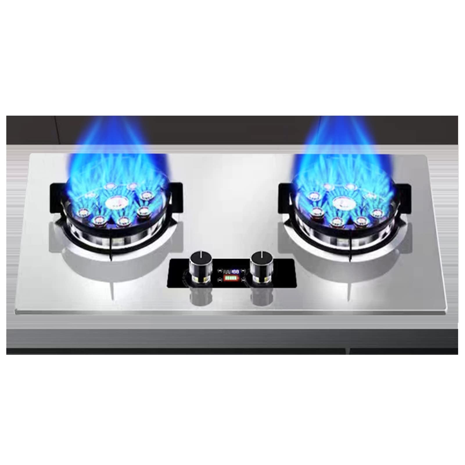 Amazon.co.jp : ガスコンロ 2バーナー ガスコンロ 7.2KW 9室 高炎 強化