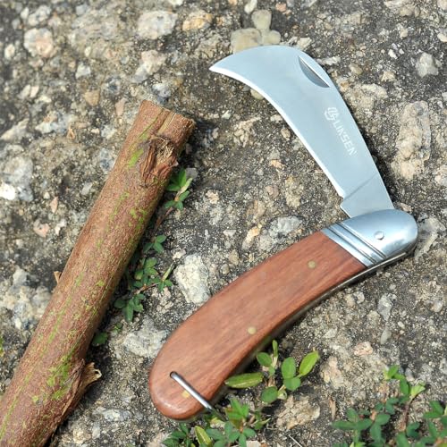 Cuchillo de Jardín Plegable Linsen Outdoor con Hoja de Acero Inoxidable miniatura 5