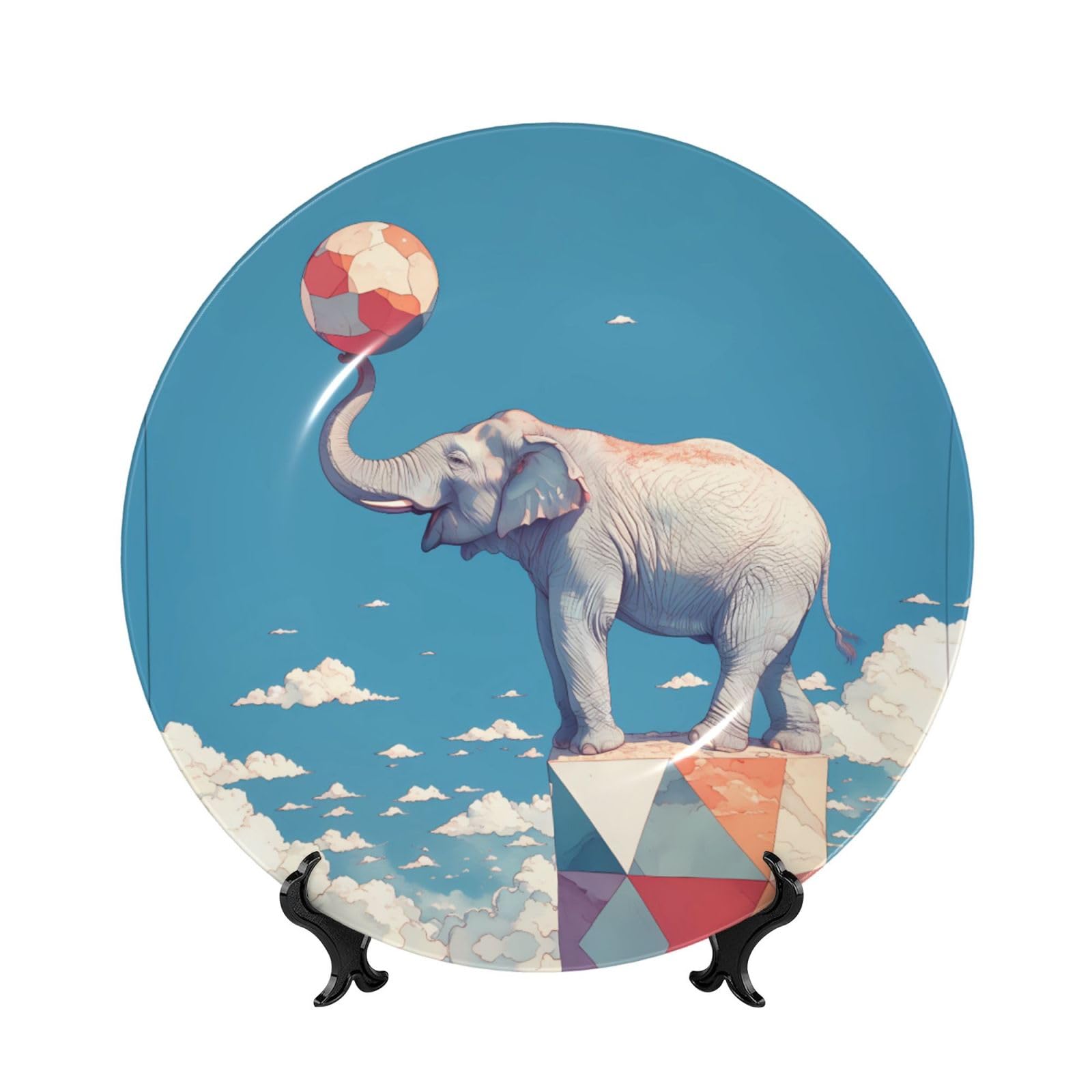 Assiette éléphant porcelaine anglaise cadeau idéal baptême