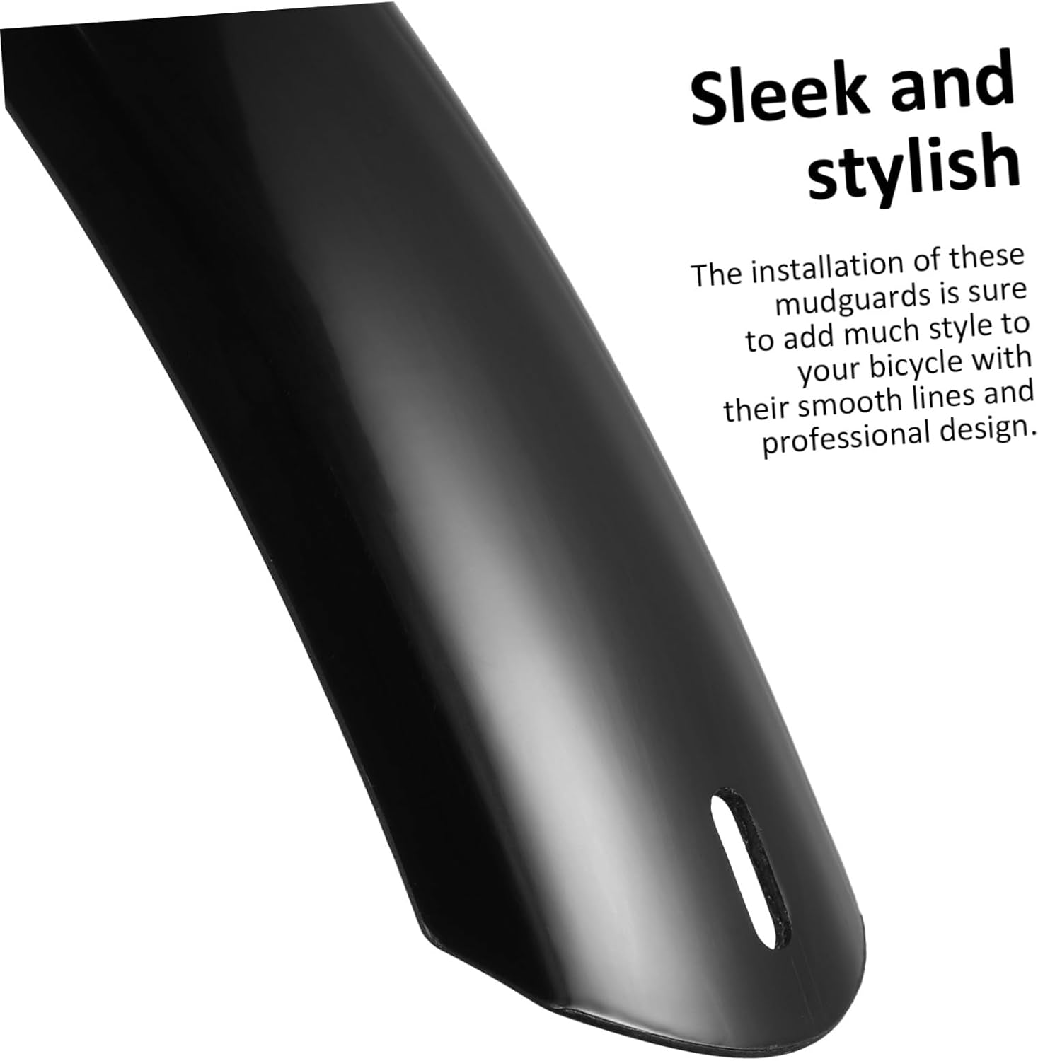 Mountain Bike Mudguards with Extended Full Coverage Screw-Fixed Front and Rear Mud Flaps Wide Tail Design for Road and Touring Bikes Secure Fit