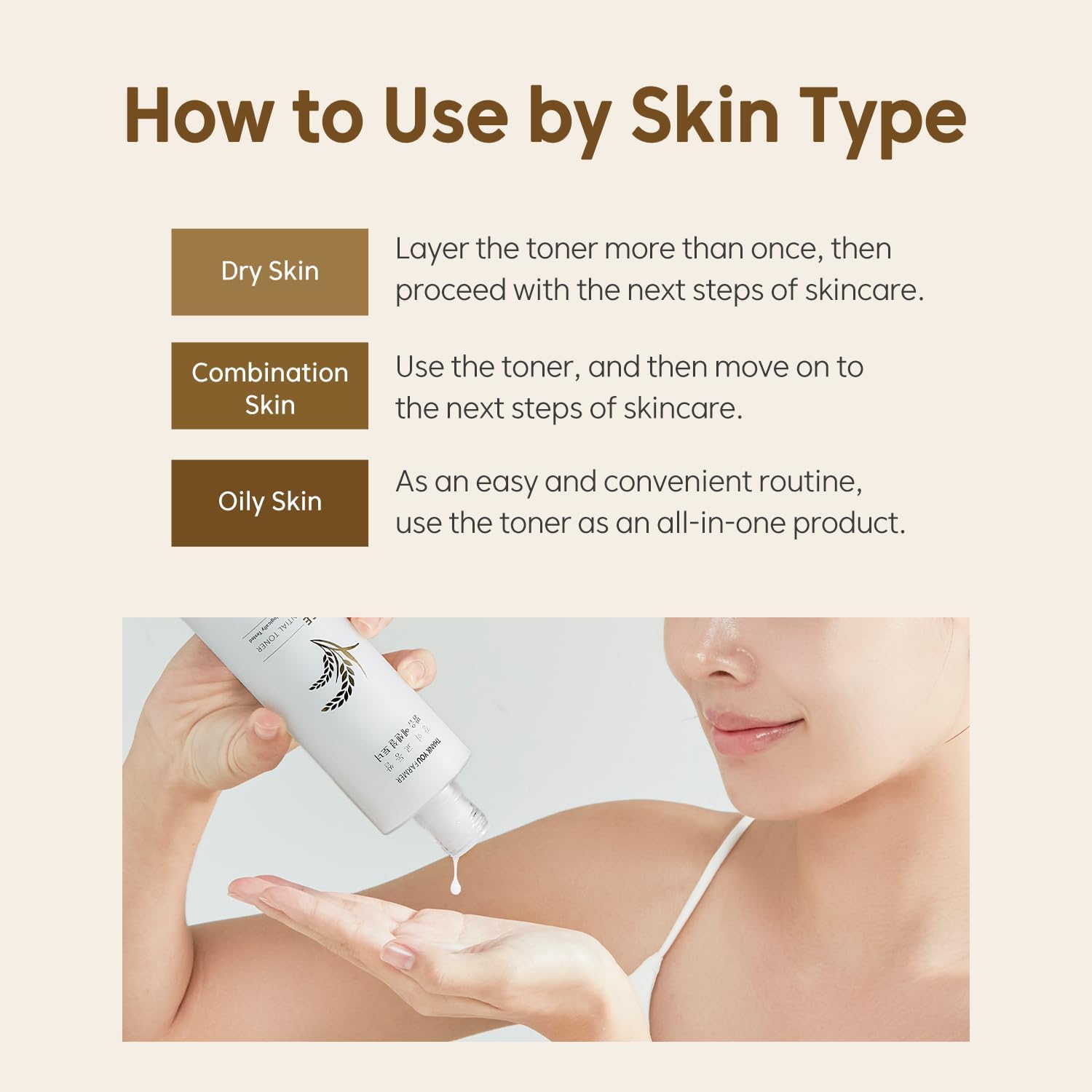 THANKYOU FARMER Rice Pure Korean Milk Toner with Rice Water & Niacinamide - Gentle Hydrating Toner for Brightening and Soothing Dry & Sensitive Skin, Vegan, 7.03 oz - Image 7