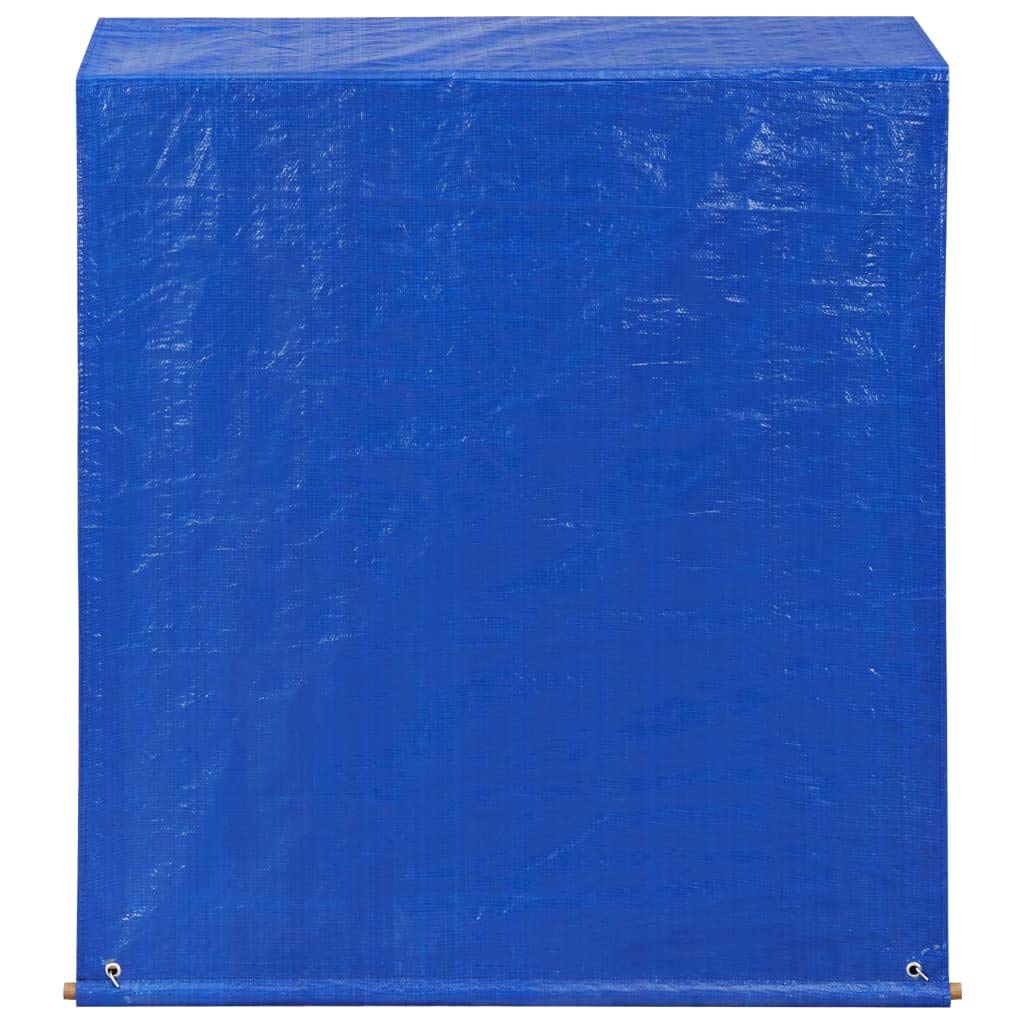 Kaminholzregal aus Akazie Massivholz 105x38x115 cm mit Dach und Plane, robustes Brennholzregal für Innenbereich, Terrasse, Garten, Wohnzimmer, Ofen und Ferienhaus
