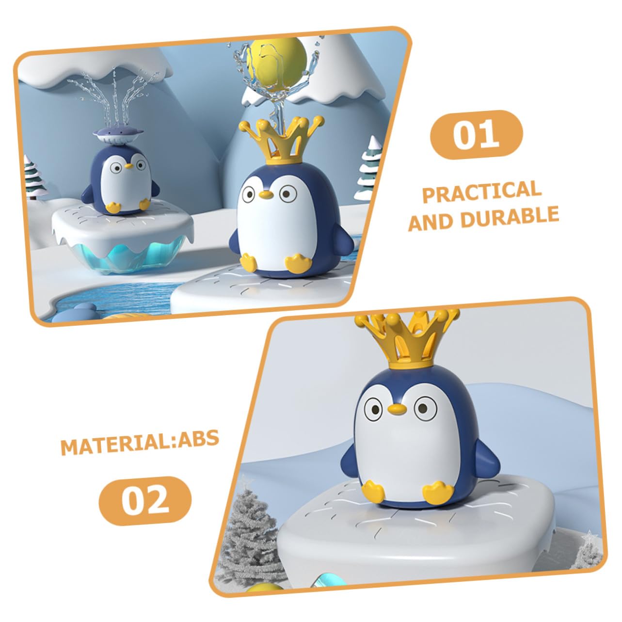 Juguete de Baño de Pingüino Eléctrico Rociado, 1 Juego Abs