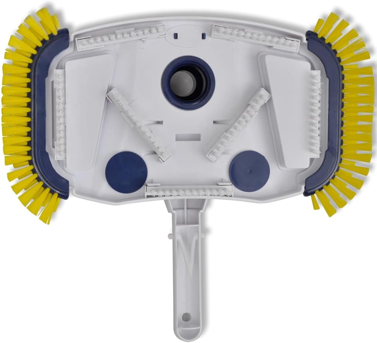 Pool Vacuum Head Cleaner Brush with 7 Bottom & 2 Side Brushes, 32/38 mm Hose Connection, Compatible with Standard Pool Poles