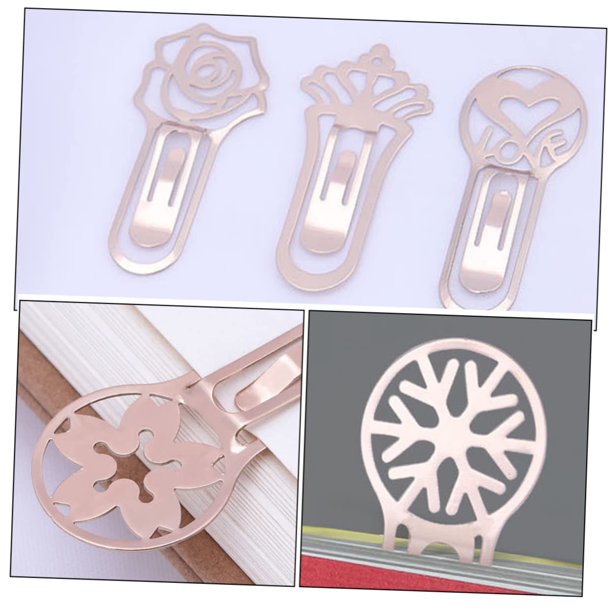 SHINEOFI 30pezzi Segnalibri Decorativi Design Classico Elegante Accessori Per Lettura Compatto e Leggero Stile Casuale