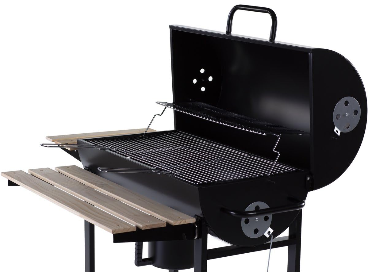 Barbecue charbon de bois "King" - 95 x 63 x 105 cm - Noir