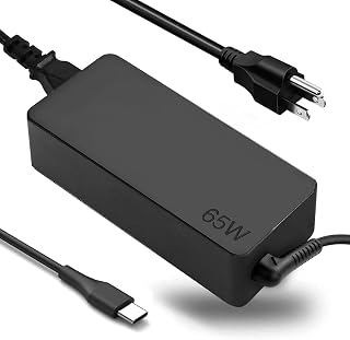 65W USB-C Charger for Lenovo ThinkPad T480 T490 T580 Yoga 730 920 Chromebook - ADLX65YDC2A Replacement, PD 3.0 Safe Fast Charging