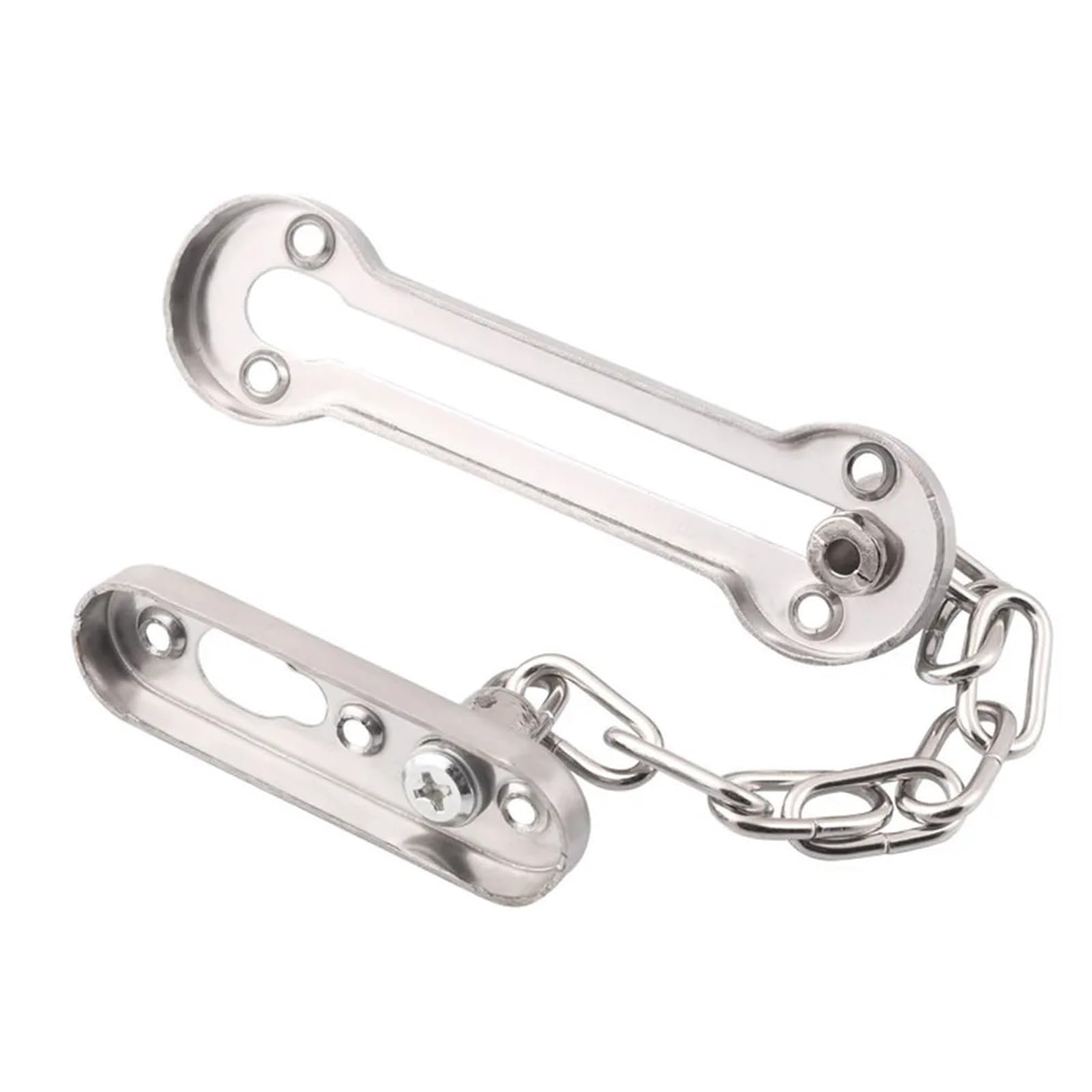 Sécurité De Serrure De Porte En Acier Inoxydable Argenté