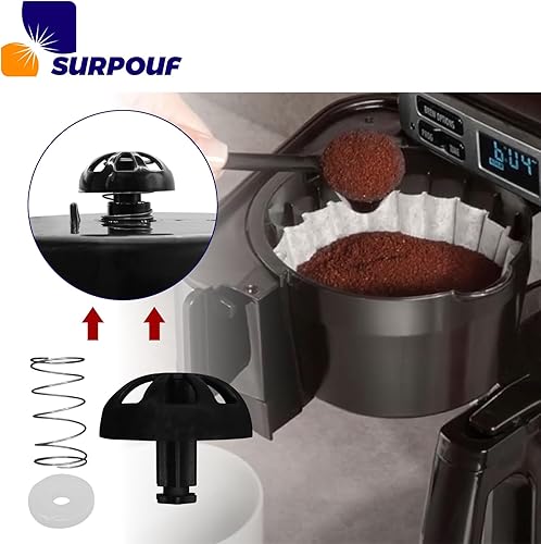 Miniatura 7 de Kit de tapón cargado con resorte para cesta de café de repuesto para Mr. Coffee 112435-000-000 185774-000-000 Hamilton 990117900 990237500 accesorio