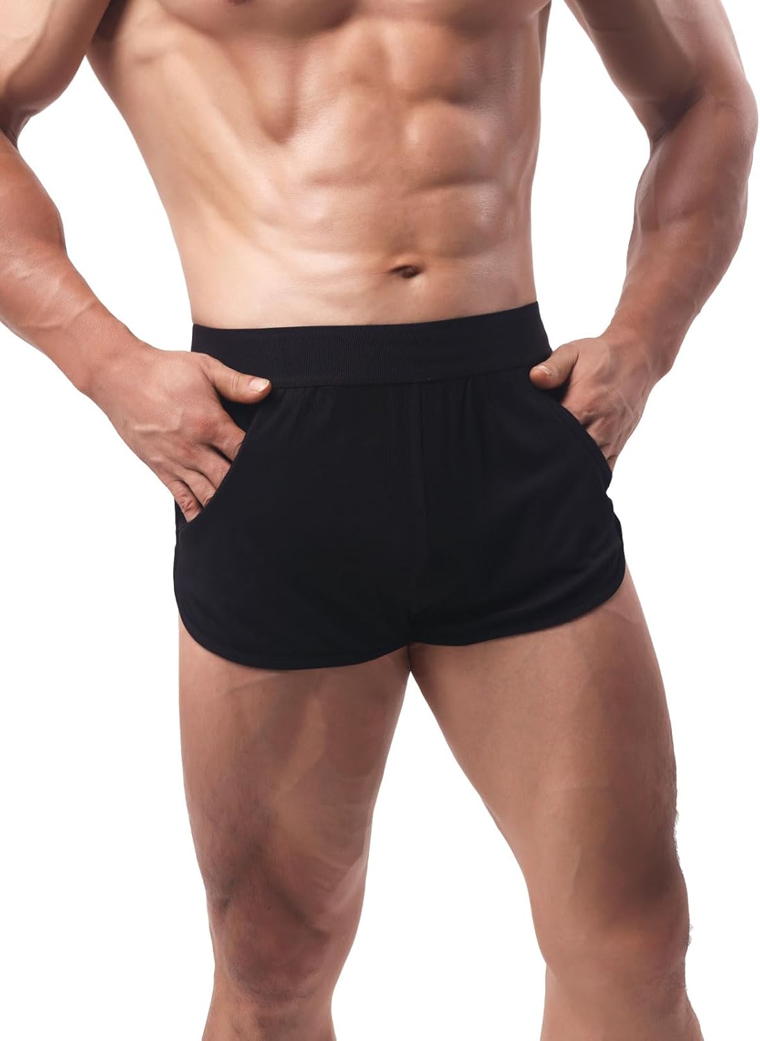 Summer Code Men's Boxers Shorts Breathable Ribbed Underwear Moisture-Wicking Comfortable Lounge Underpants - Image 3
