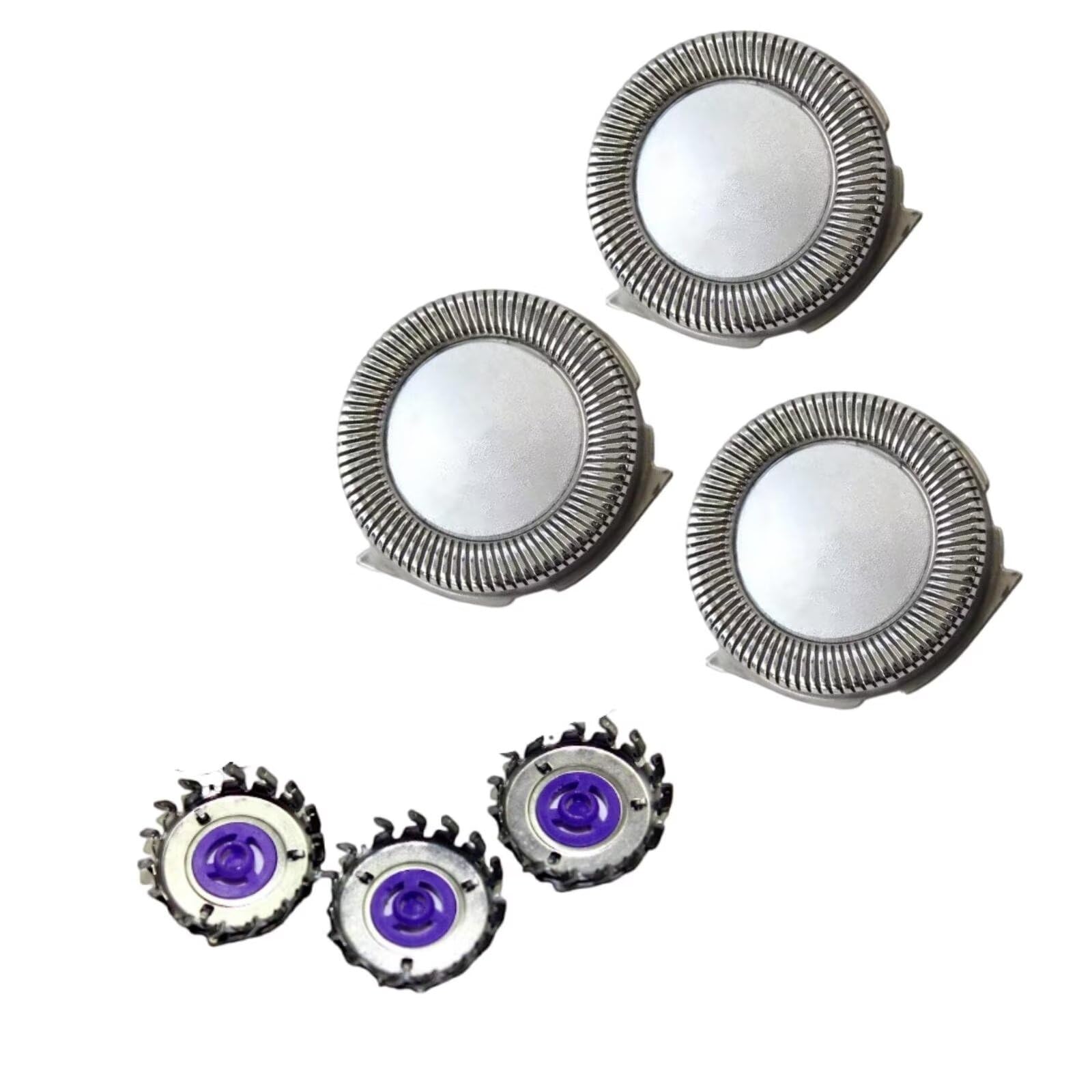 3Pcs HQ55 Replacement Heads Shaver Blades Fit for Philips Norelco HQ3 HQ4 HQ56 5841XL 5825XL 5822XL 5821XL 5810XL 5803XL 5802XL 5801XL, Close-cutting Men's Electric Razor for a Smooth & Clean Shave