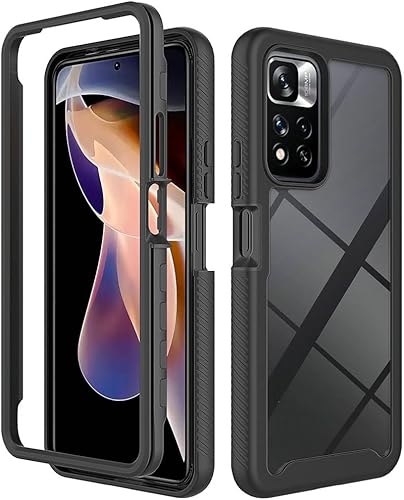 Kukoufey Funda para Xiaomi Redmi Note 11 Pro+ 5G, funda protectora anticaídas y amortiguadoras para Xiaomi Redmi Note 11 Pro+ 5G Case Negro
