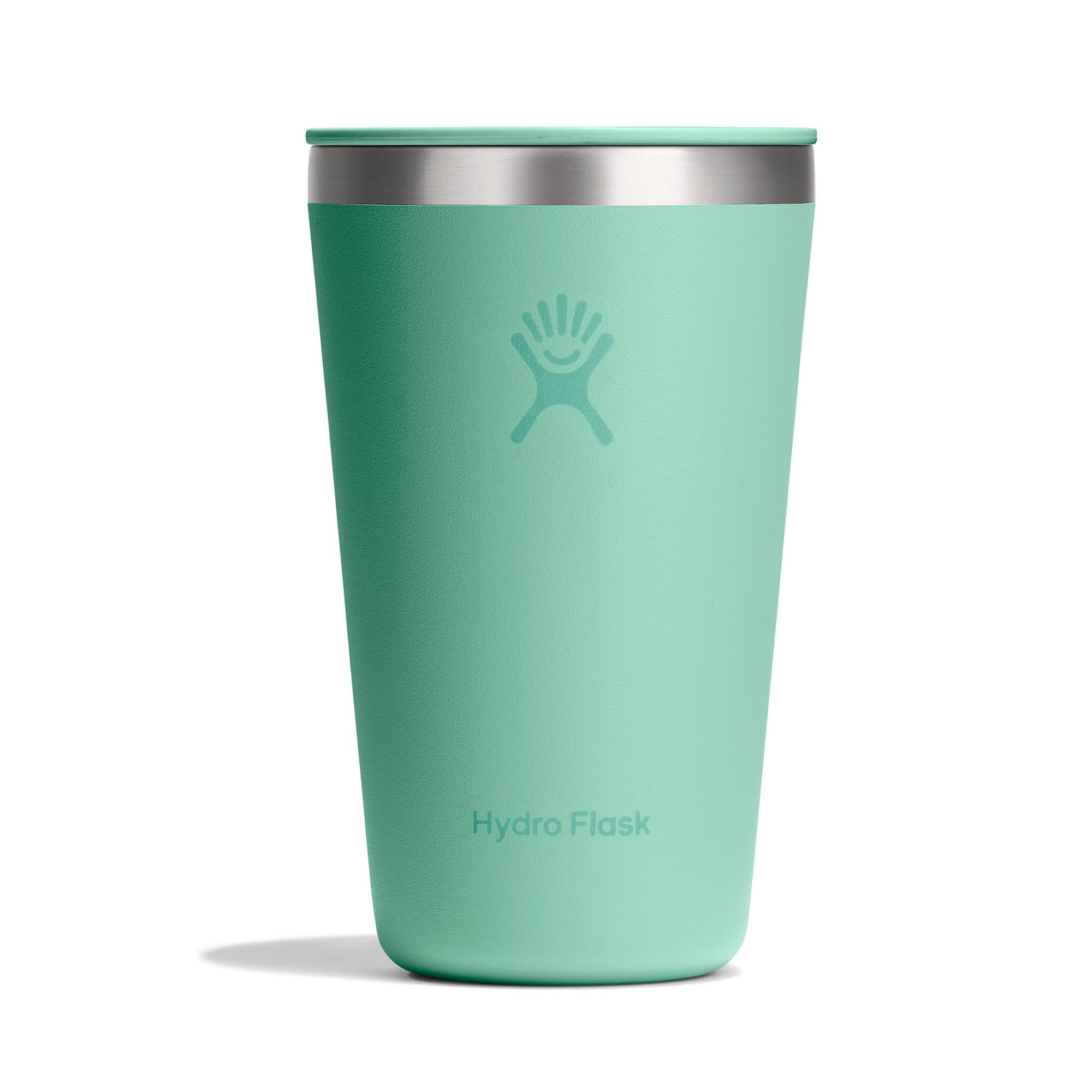 Hydro Flask – All Around Tumbler Press-in Lid 473 ml (16 oz–Insulated Stainless Steel – Splash-Resistant, Leak-Resistant, Cupholder Compatible – Keeps Drinks Cold 24 Hrs & Hot 12 Hrs – Mermaid Green