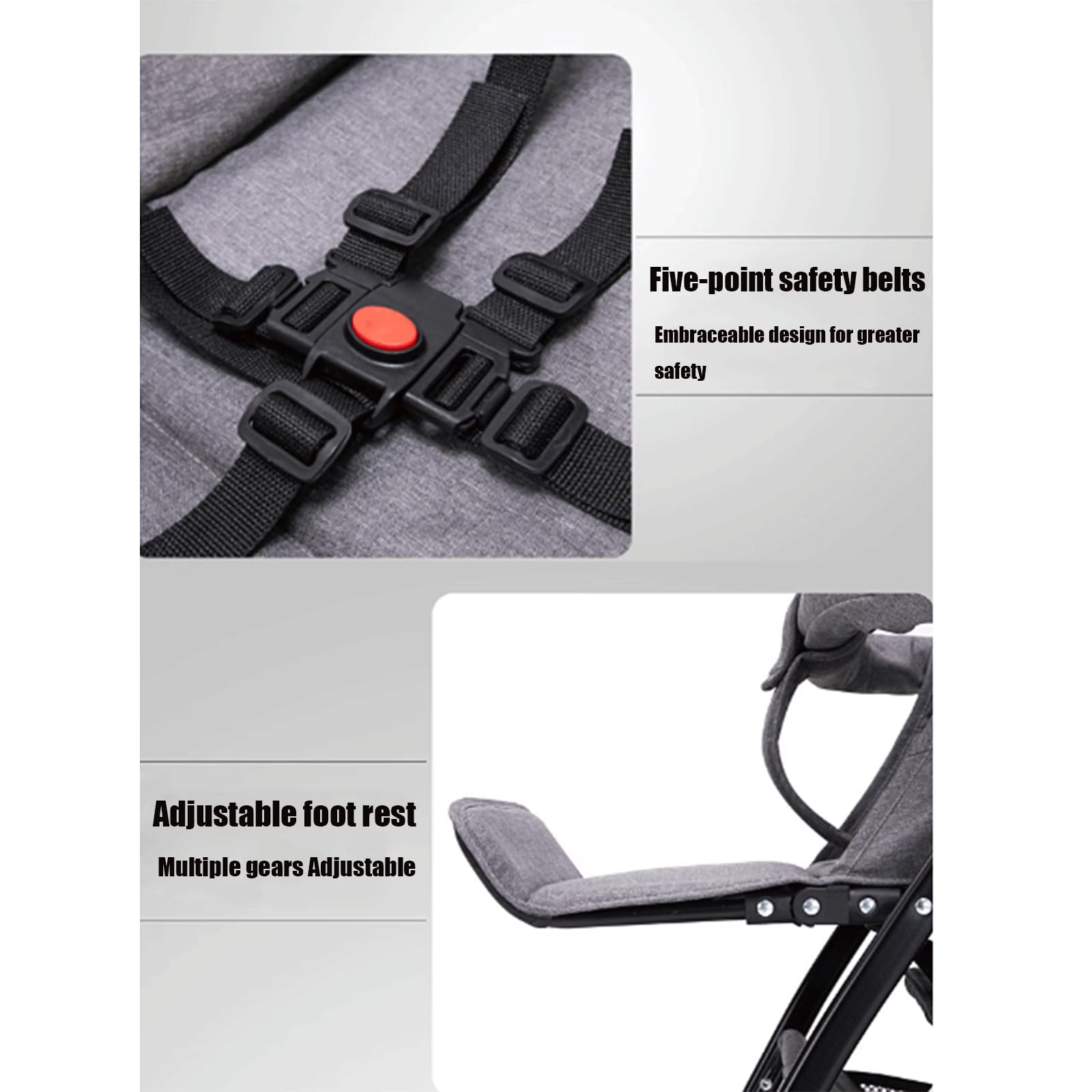 Rieort Cochecito Gemelo de Lujo, Cochecito Doble Compacto de Metal Acogedor con Asientos en tándem, Cochecito de bebé, cochecitos tándem de Metal Plegables