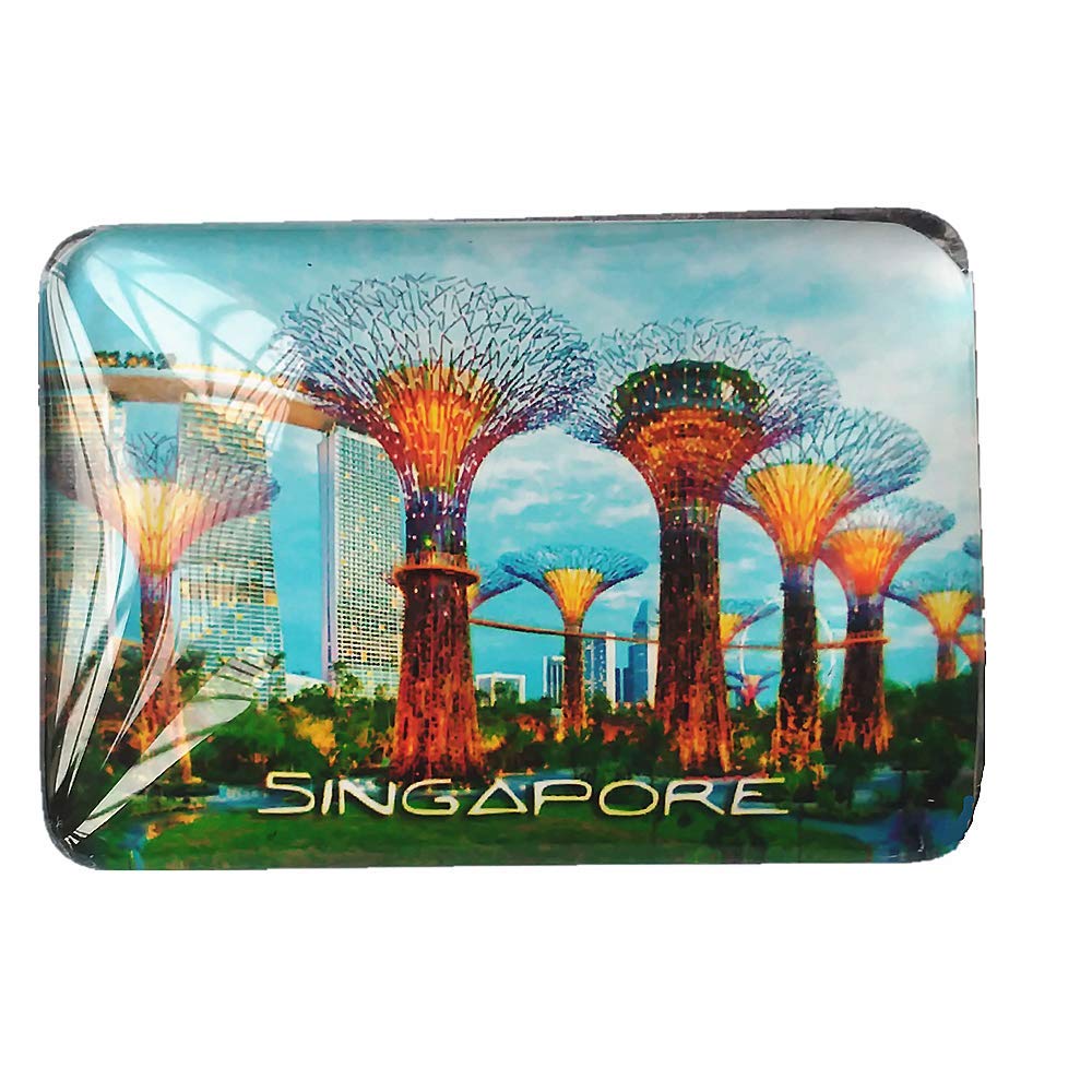 Singapore Fridge Magnet Travel Souvenir Gift Home & Kitchen Decoration Magnetic Sticker Crystal Refrigerator Magnet Collection