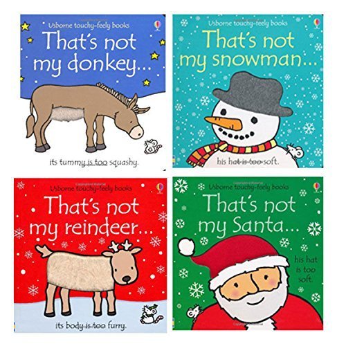Thats not my Touchy-Feely Board Books Christmas Collection 4 Books Set
