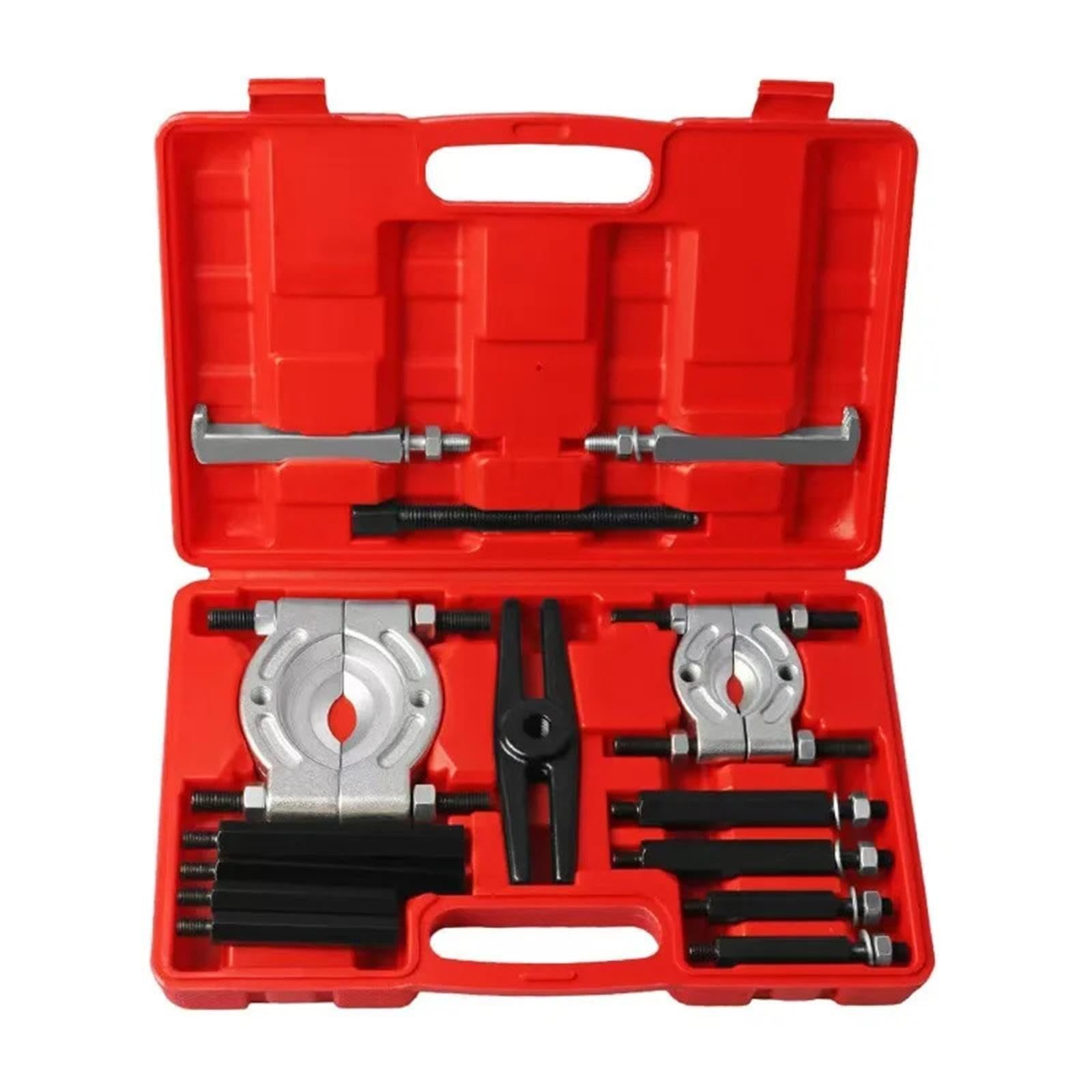 Extractor de Cojinetes Juego combinación separadores 14 piezas, divisor rodamientos, extractor mecánico doble disco, herramienta extracción exterior caja cambios Kit de Extractor de Engranajes(12pc)