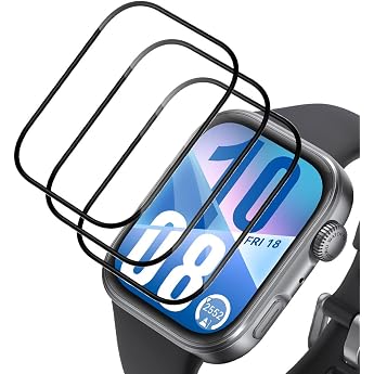 TUTUO Pack of 3 Screen Protectors for Huawei Watch Fit 4 Flexible Soft HD Film Anti-Scratch Bubble-Free High-Resolution Waterproof TPU Soft Screen Protector