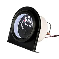 Vista 8 de Kit de medidor de presión de aceite SREUOIL de 52 mm 2 pulgadas con sensor, instrumento de estante 100 PSI 12V esfera negra