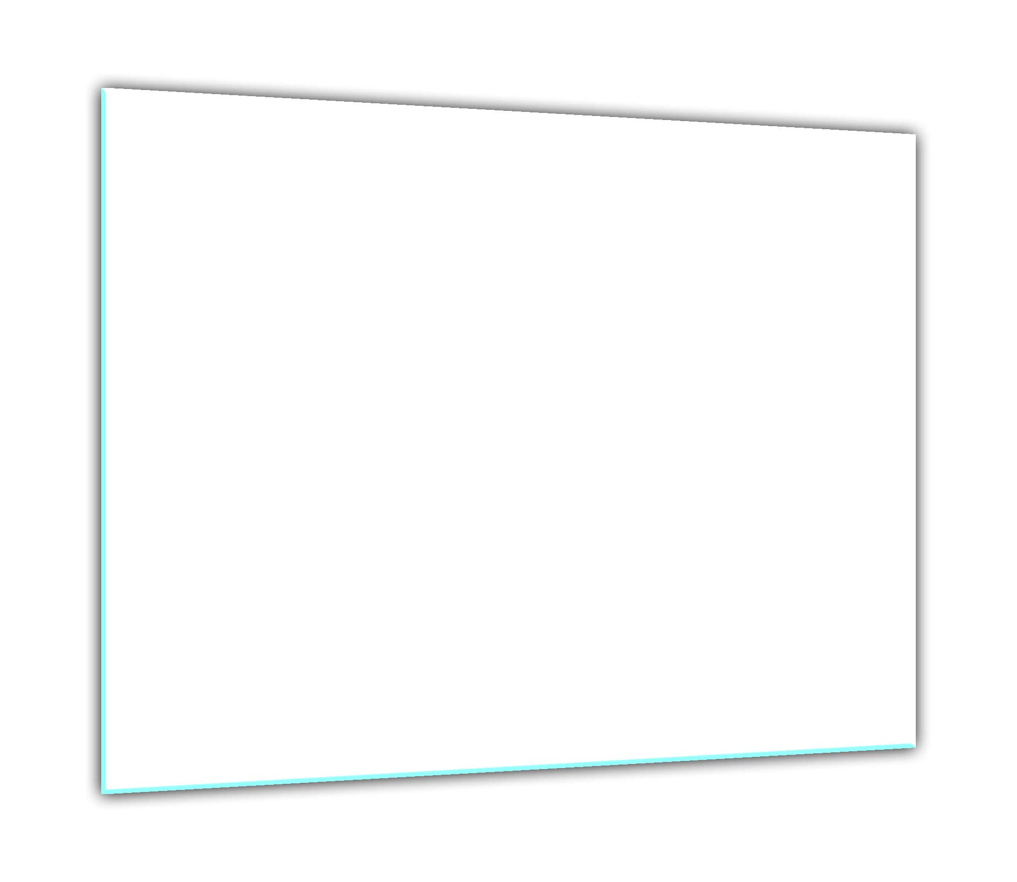 decorwelt | Cubierta de vitrocerámica blanca 60 x 52 cm, 1 pieza universal protectora para placas de cocina de cristal, inducción, protección contra salpicaduras