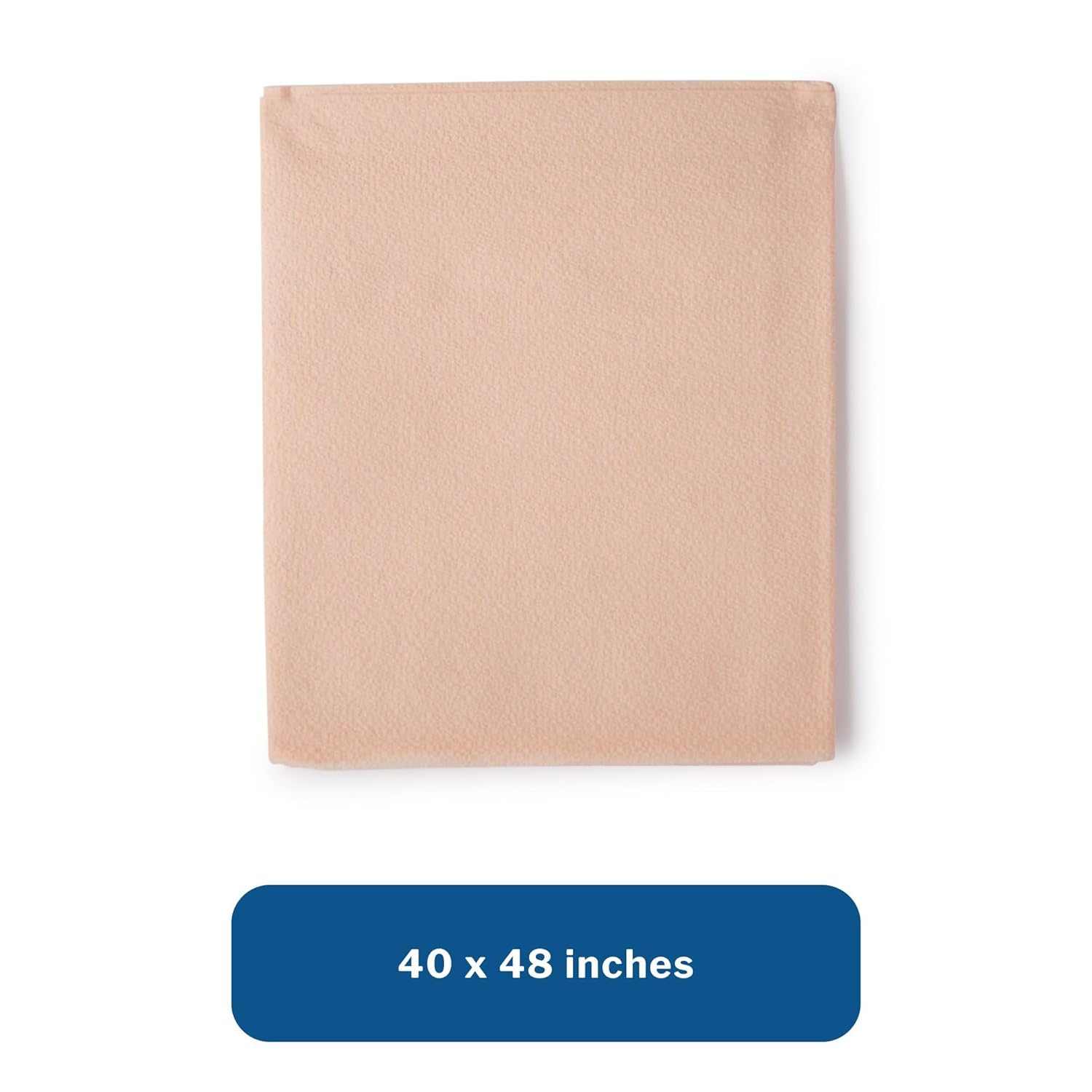 McKesson Drape Sheets, Disposable Medical Drapes for Physical Exams, Peach - 48 in x 40 in, 100 Count