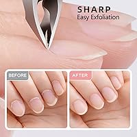 Vista 6 de Corta cutículas de 3/4 de pulgada, cortauñas extremadamente afilados, cortacutículas de acero inoxidable, removedor, herramienta para pedicura