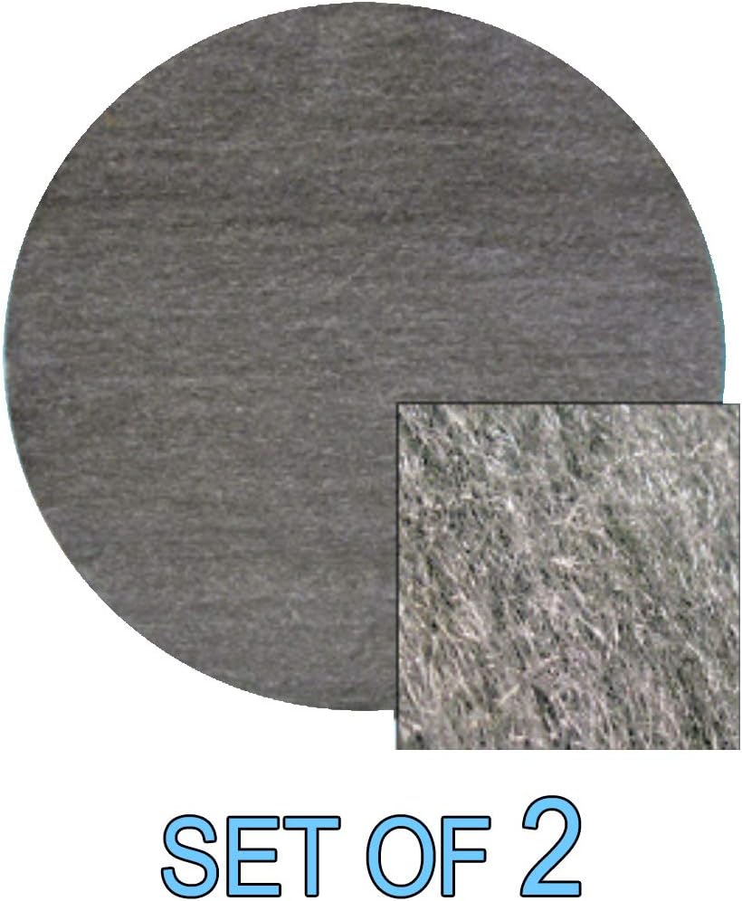 Metal Tex Pressed Steel Wool Marble Floor Pad 17" 20" Grade 0 [Set of 2] (17 inch)