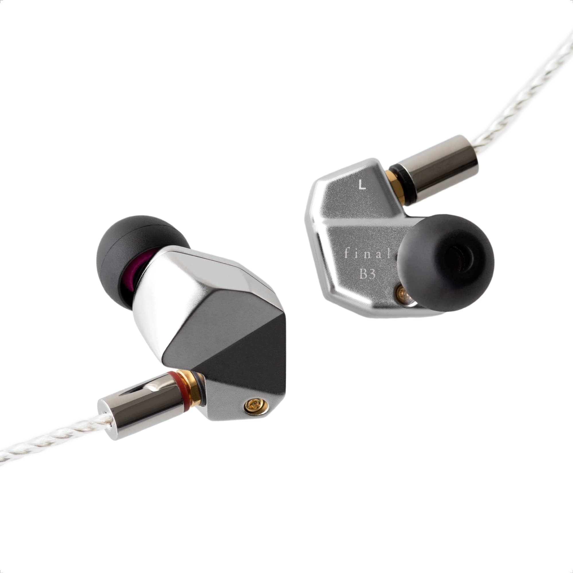 final B3 Dual Drivers IEM Earphones With Detachable Cable - Frost Silver