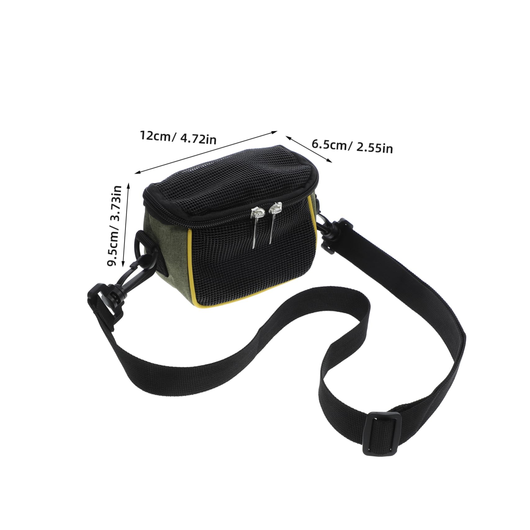 Mikikit Adjustable Shoulder Strap Pet Carrier Bag for Guinea Pig Hamster Chinchilla Reptiles Lightweight Travel Pouch with Ventilation for Outdoor Activities and Organized Storage