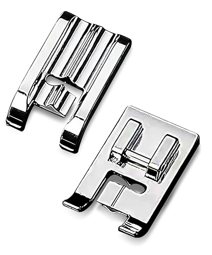 ThreadNanny Double Piping Sewing Machine Presser Foot - Fits All Low Shank Snap-On Singer*, Brother, Babylock, Euro-Pro, Janome, Kenmore, White, Juki, New Home, Simplicity, Elna and More!