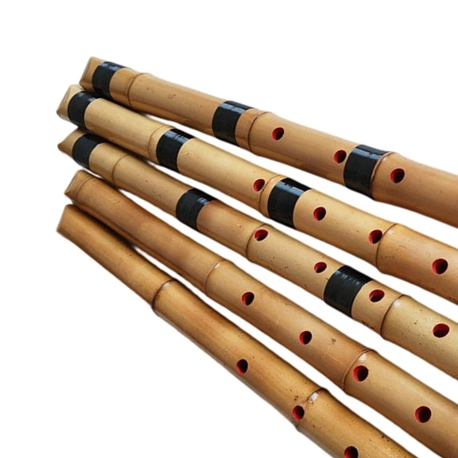 Bambusowy Flet Pięciootworowy Instrument Shakuhachi Ręcznie Robiony Tradycyjny Profesjonalny Łatwy Do Nauki Dla Początkujących(Pipe C is 2 feet)