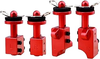 AllinRC Aluminum Body Post Mounts & Body Post Set w/Body Clips Washers for Arrma Notorious 6S BLX, Front & Rear (Red)