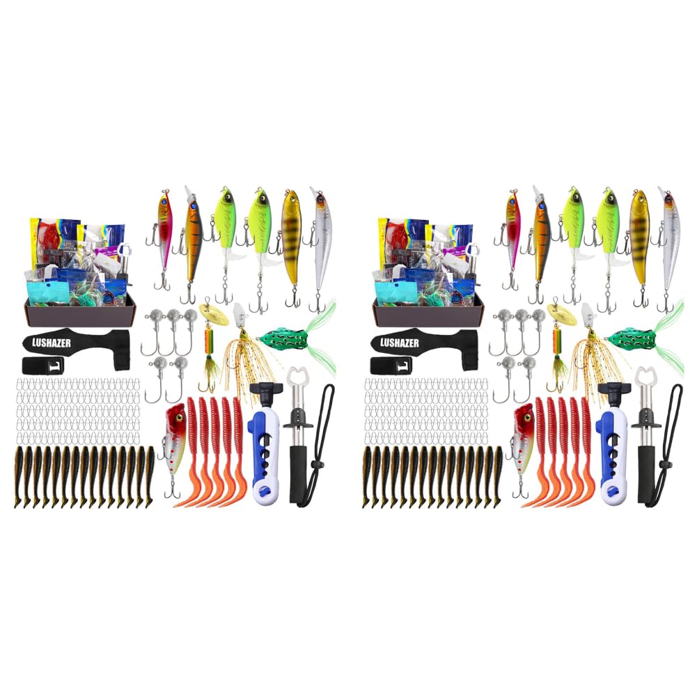 137-teiliges Angelköder-Set mit Jig-Haken und Fischlippenzange for Karpfenangeln