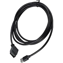 PLC Programming Cable for Siemens Logo 6ED1 057-1AA01-0BA0, USB to Serial Converter Cord with LED Indicator, for Windows XP/2000/7, Black, 98.8 Inch