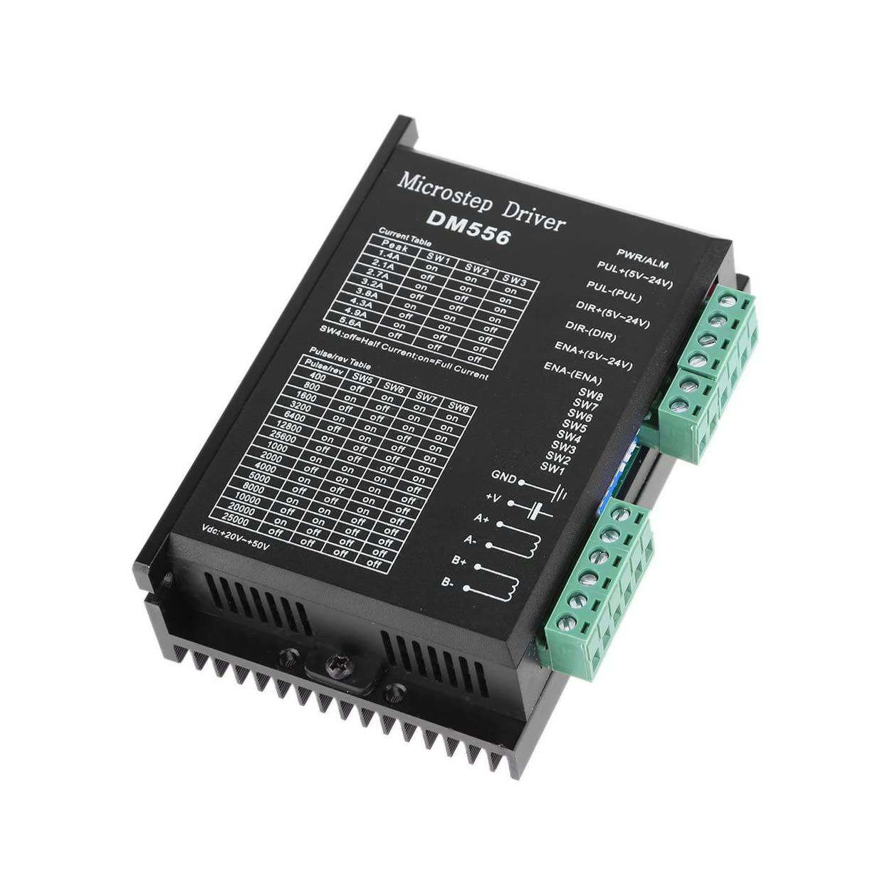 INVENTO 1Pcs DM556 Digital Stepper Motor Controller Driver 2-Phase 24V - 50V 5.6A 256 Subdivision Micro stepping For Nema 23 Nema 34 CNC Router Engraving Milling Machine-picture-18