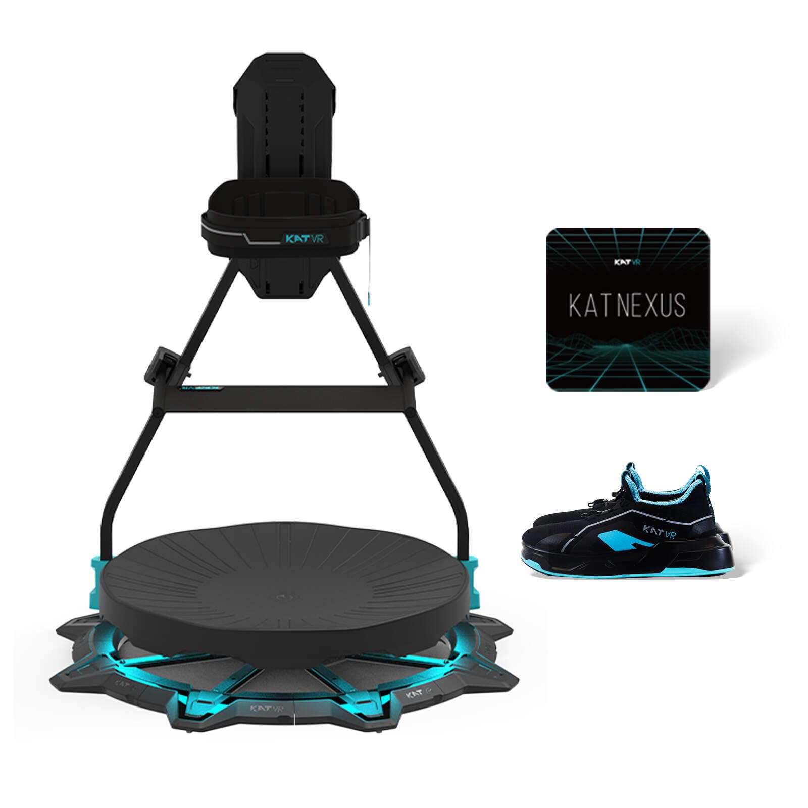 KAT Walk C2 VR Series | 360° Omnidirectional Walking Pad & Accessories for Immersive VR Gaming & Fitness | Compatible with SteamVR, Quest, Oculus | Plus | US Size 5