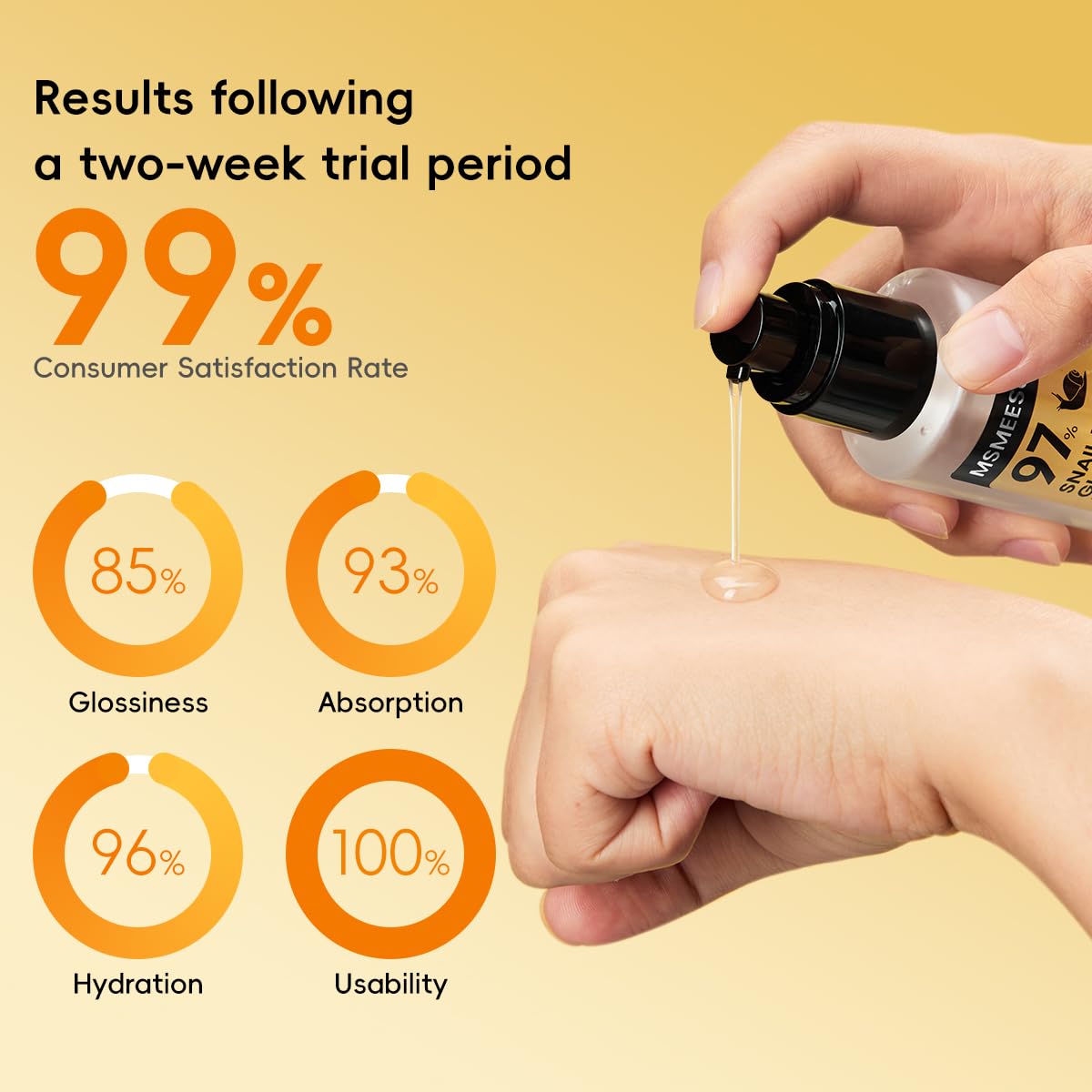 Snail Mucin 97% Hydrating Face Serum 120ml, Moisturizing Essence with Snail Secretion Filtrate for Soft, Smooth & Radiant-Looking Skin, Suitable for All Skin Types - Image 9