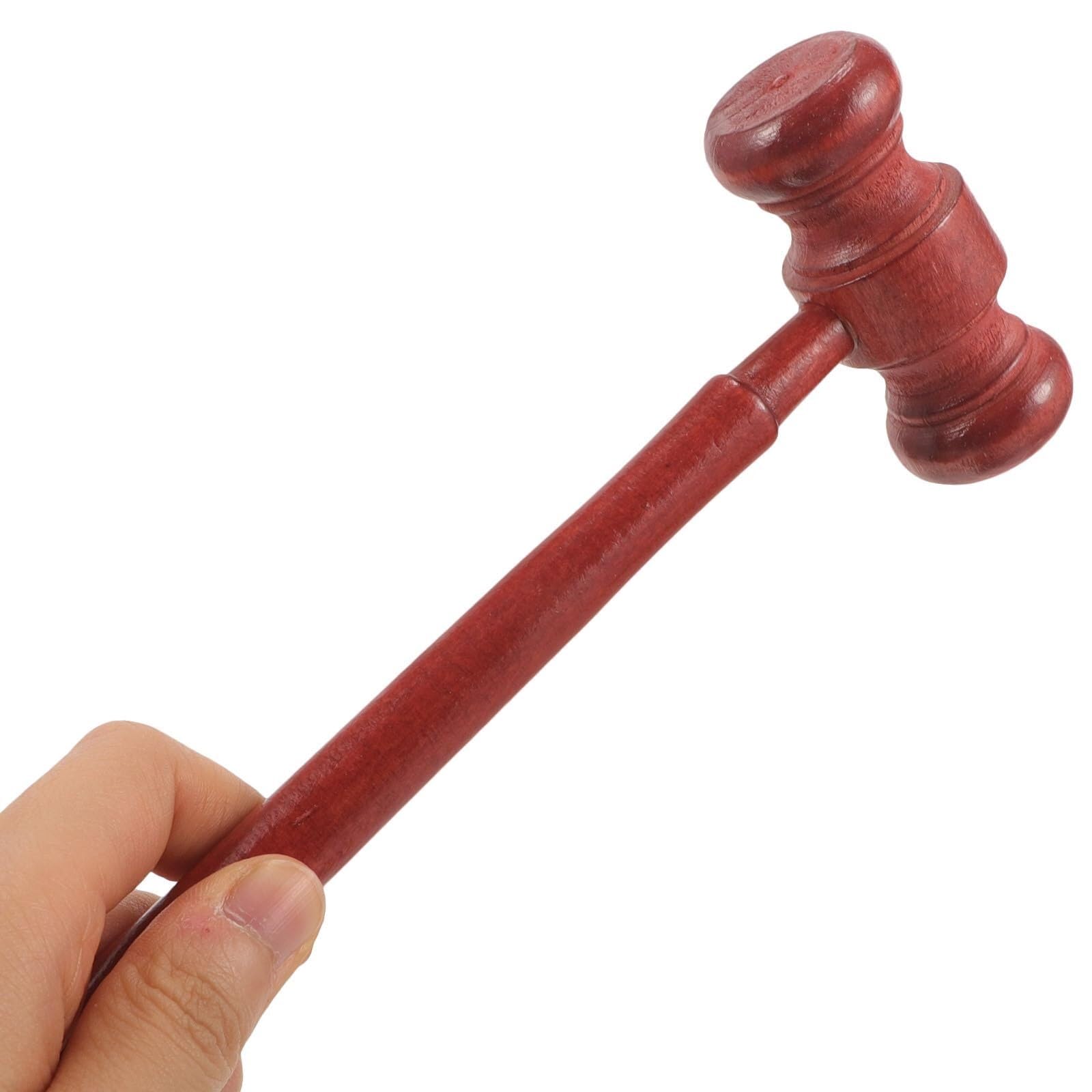 Mini mazo de juez de madera, martillo de corte de subasta, modelo de utilería for disfraces y juegos de rol Mazas de madera