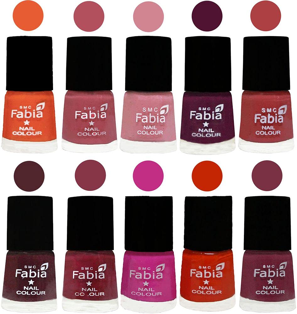 ALL IN ONE (PACK OF 10), Long Lasting Glossy Nail Polish, 6 ml Each, All Vibrant Colours,02161-image-41
