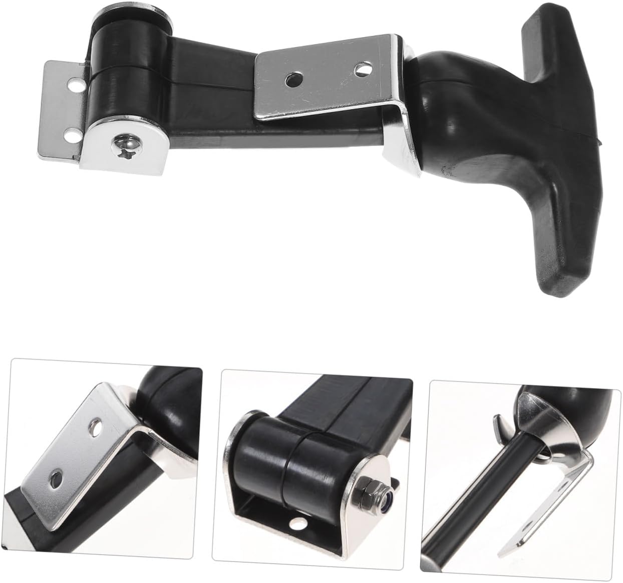 NUOBESTY 2Pcs Stainless Steel T Handle Draw Latch Flexible Hasp for Automotive Tool Box Cooler and Cart Applications Comfortable Grip and Vibration Absorption