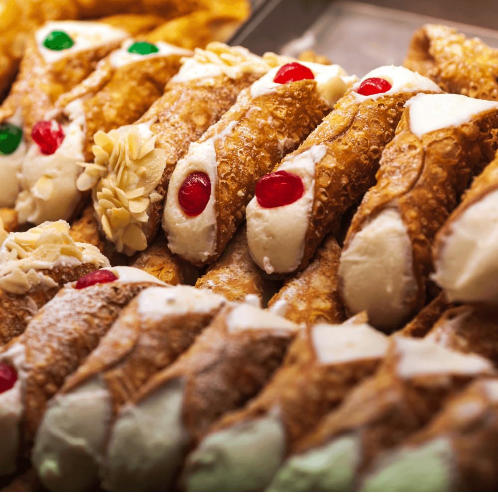 Tesori di Sicilia - Cannoli Siciliani Senza Glutine da Farcire, Scorze Croccanti Artigianali - 40 pezzi