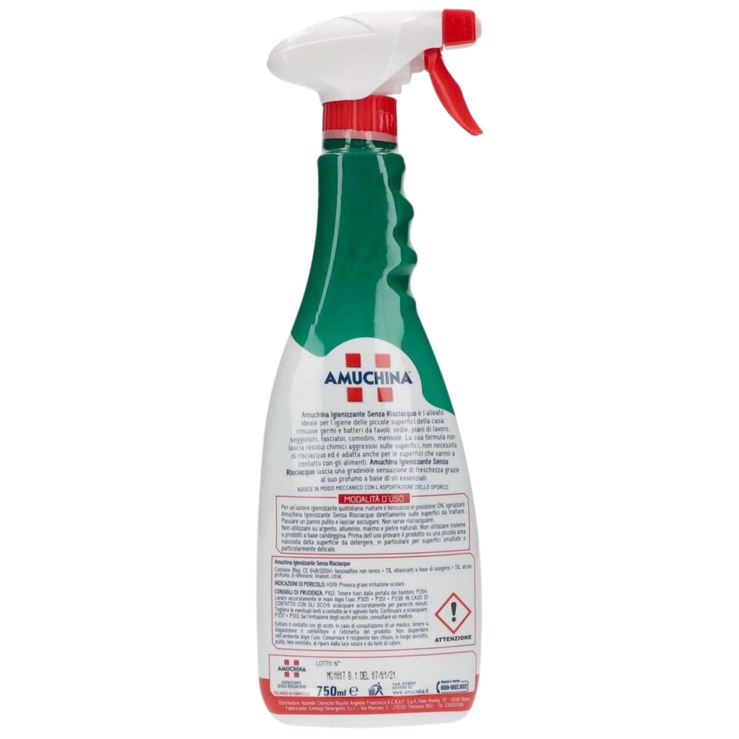 Igienizzante Spray Senza Risciacquo 750 ml – Variazioni 4/8/12 Pezzi – Pulizia Rapida per Superfici (8)
