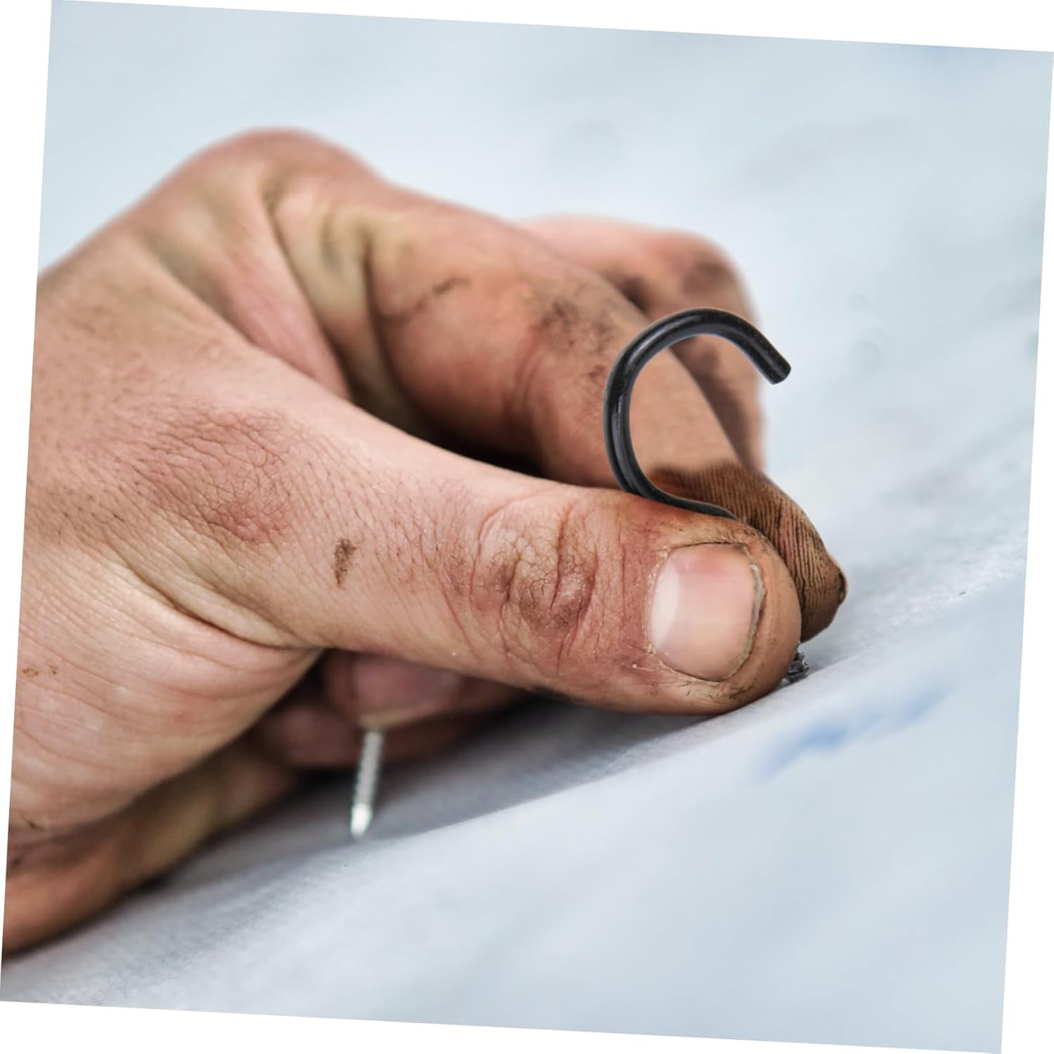 NUOBESTY 10pcs Multi Ceiling Hooks Heavy-Duty Self-Tapping Hooks for Home Decor Versatile Hanging for Plants Lights and More