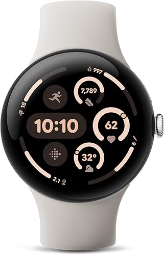 Google Pixel Watch 3 (1.77 pulgadas) modelo 2024  Reloj inteligente Android, seguimiento de frecuencia cardíaca, Fitbit Advanced Running, Fitness
