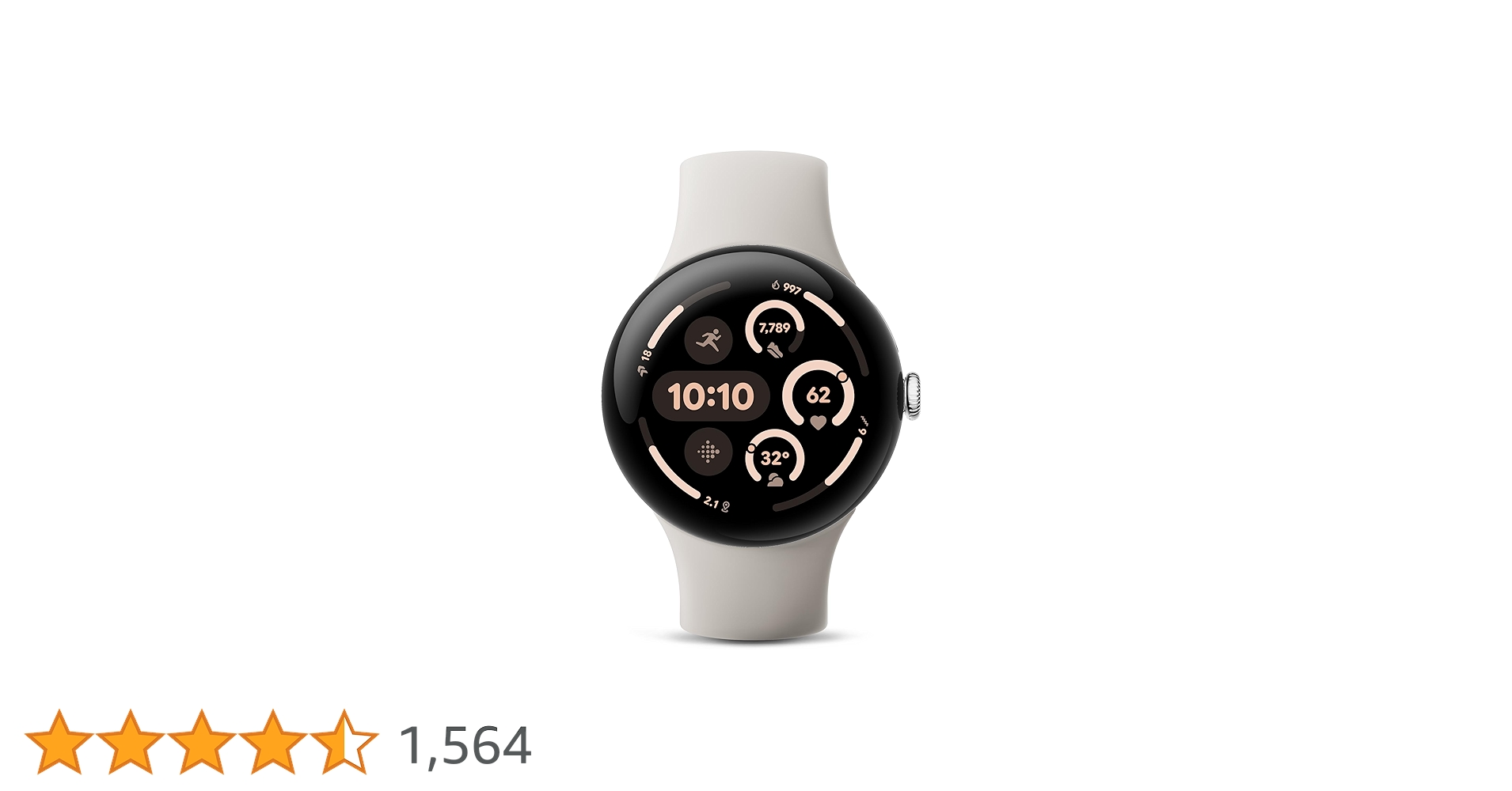 Google Pixel Watch 3 (45mm) 2024 Model - Android Smartwatch, Heart Google Pixel Watch 3 (45mm) 2024 Model - Android Smartwatch, Heart