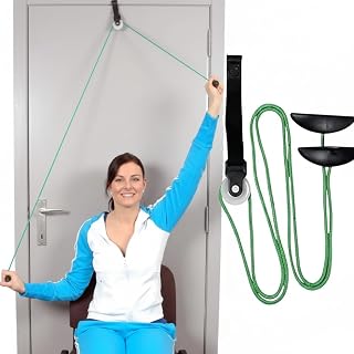 AARAM Pulley with Rope and Door Strap, Easy to Use Exercise Equipment for Frozen Shoulder and Hand/Arm Exercise Material N... Price In India